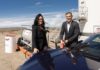 Porsche opens eFuels pilot plant in Chile Barbara Frenkel, Member of the Executive Board for Procurement at Porsche AG, and Michael Steiner, Member of the Executive Board for Development and Research at Porsche AG, fuel a Porsche 911.