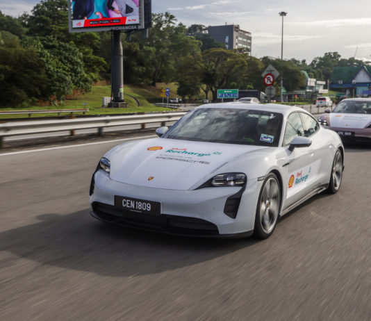 Shell Malaysia has completed all six Shell Recharge High Performance Charging Stations Porsche Taycan making driving north from Johor Bahru