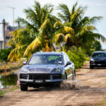 Porsche Cayenne CKD showing off-road capabilities