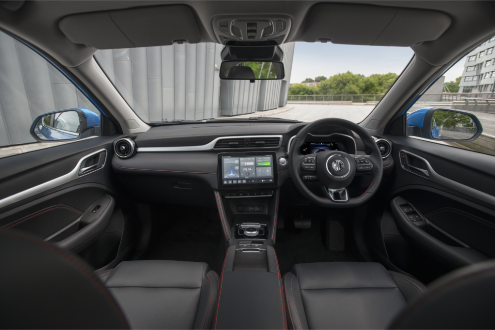 MG ZS EV SUV interior