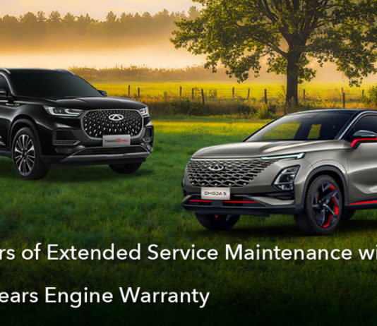 Owners of Chery vehicles now get Extra Peace of Mind