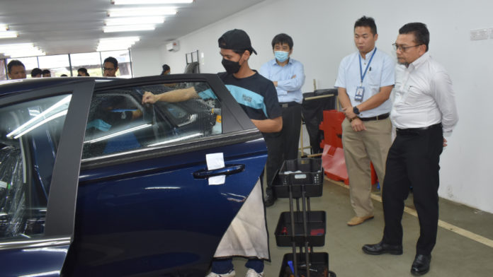 Proton in-house car tinting in Tanjung Malim