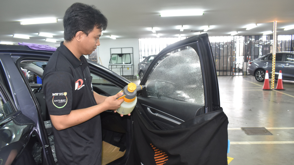 Proton in-house car tinting in Tanjung Malim