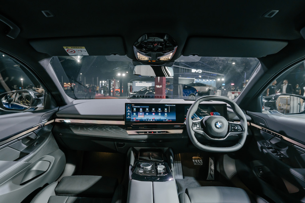 The new BMW 520i at the Malaysia Autoshow 2024