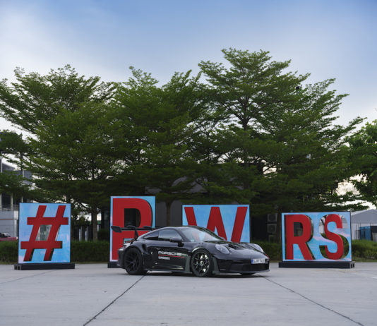 Updated Porsche Taycan debuts at Porsche World Roadshow in SIC