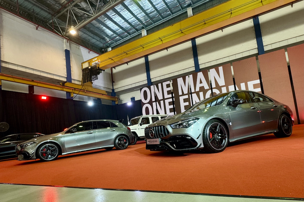 Mercedes-AMG section at Mercedes-Benz World